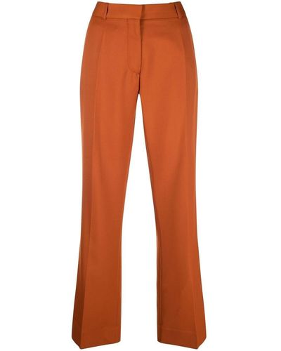 Victoria Beckham High-waisted Tailored Trousers - Orange