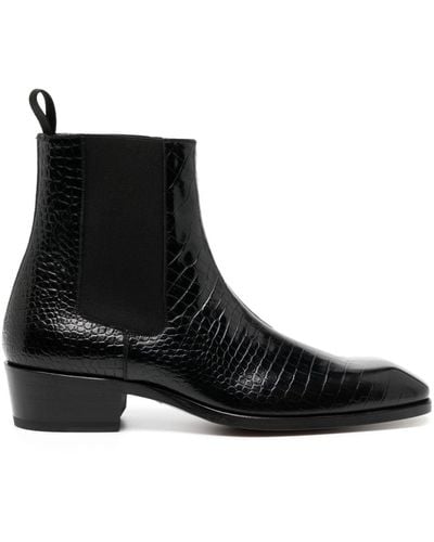 Tom Ford Bailey Leather Ankle Boots - Men's - Calf Leather - Black