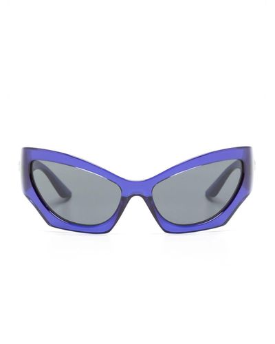 Versace Sonnenbrille mit Cat-Eye-Gestell - Blau
