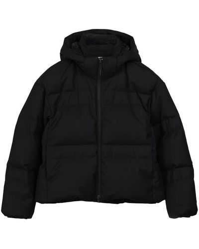 Y-3 Hooded Zip-up Puffer Jacket - Black