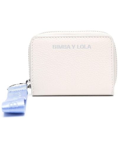 Bimba y Lola Logo-Print Leather Purse - ShopStyle Wallets & Card