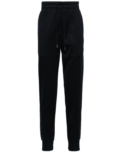 Tom Ford Drawstring-waist Cotton Track Trousers - Black