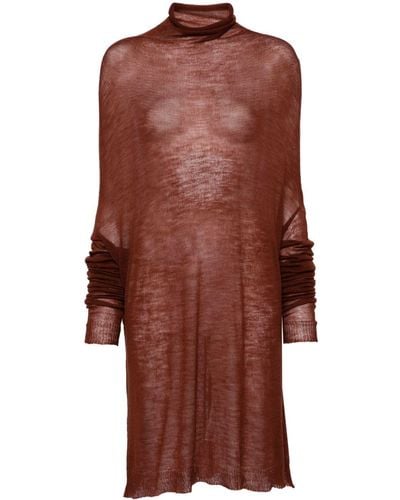 Rick Owens Knitted wool dress - Rot