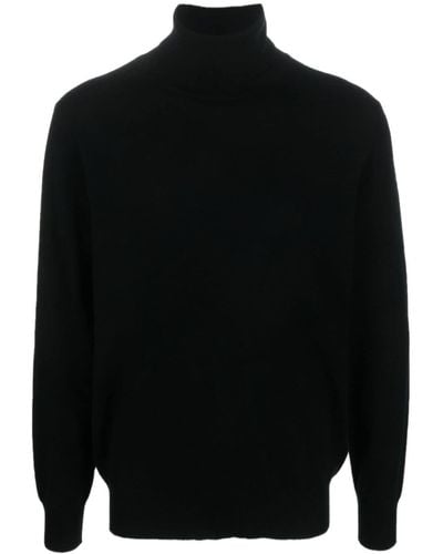 Allude Roll-neck Cashmere Sweater - Black