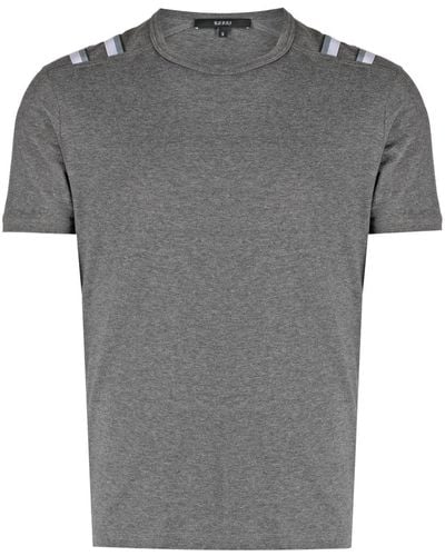 Gucci Stripe-detail Cotton T-shirt - Grey