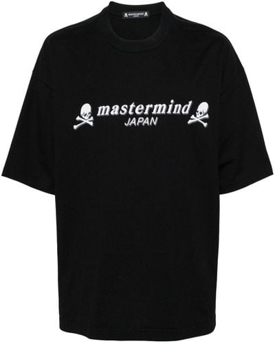 Mastermind Japan Katoenen T-shirt Met Doodskopprint - Zwart