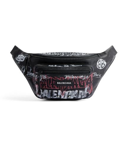 Balenciaga Explorer Diy Metal Zipped Belt Bag - Black