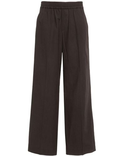 P.A.R.O.S.H. Pressed-crease Straight Trousers - Brown