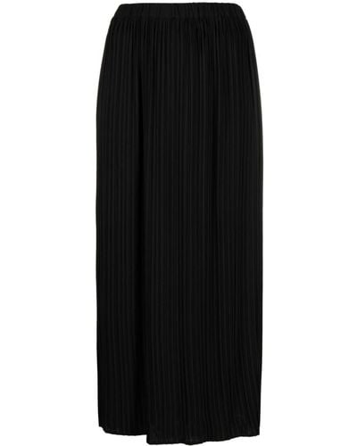 Alysi Falda plisada con cintura alta - Negro