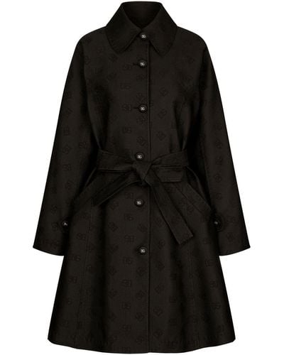 Dolce & Gabbana Dg Millennials Trench Coat - Black