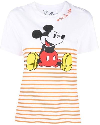 Mc2 Saint Barth Mickey Mouse Tシャツ - ホワイト