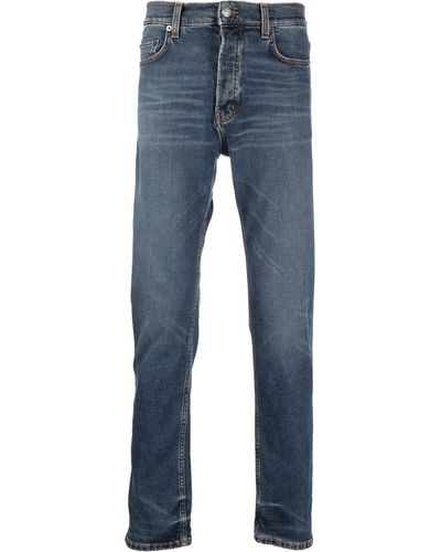 Haikure Halbhohe Straight-Leg-Jeans - Blau