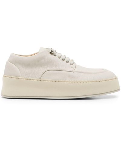 Marsèll Cassapana Flatform Leather Sneakers - White