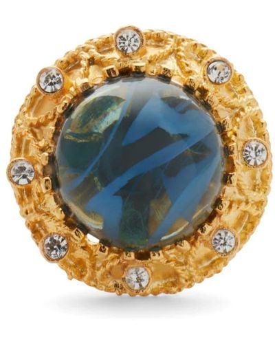 Kenneth Jay Lane Cabochon Cocktail Ring - Blue