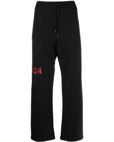 424 Pantalones de chándal con logo estampado - Negro