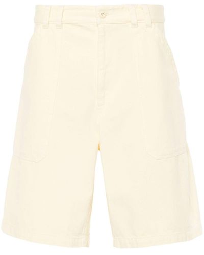 A.P.C. Twill Cotton Shorts - Natural