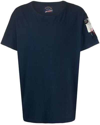 Paul & Shark ロゴ Tシャツ - ブルー