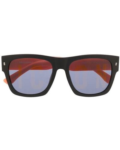 DSquared² Gafas de sol con logo en relieve - Negro