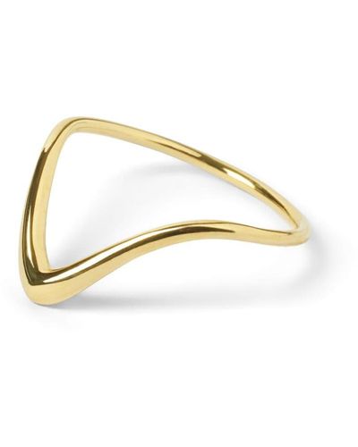 The Alkemistry 18kt Yellow Gold Wave Ring - Metallic