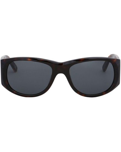 Marni Ovale Sonnenbrille - Schwarz