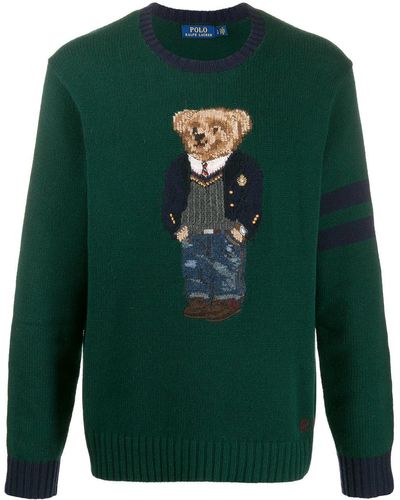 Polo Ralph Lauren Knitted Teddy Sweater - Green