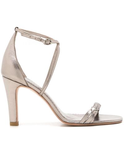 Sarah Chofakian Windsor 75mm Metallic-effect Sandals