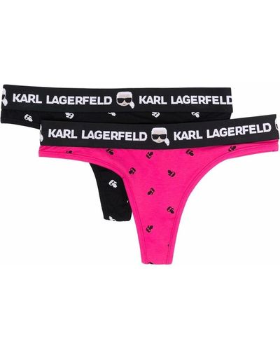 Karl Lagerfeld Ikonik ショーツ セット - ブラック