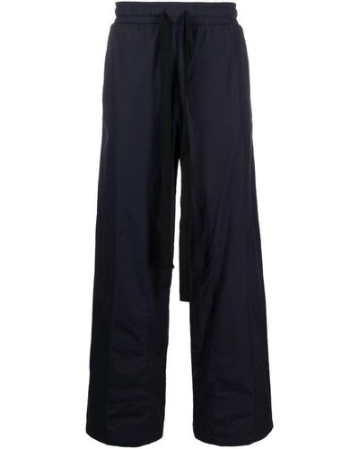 A_COLD_WALL* Poplin Cotton Straight Trousers - Blue