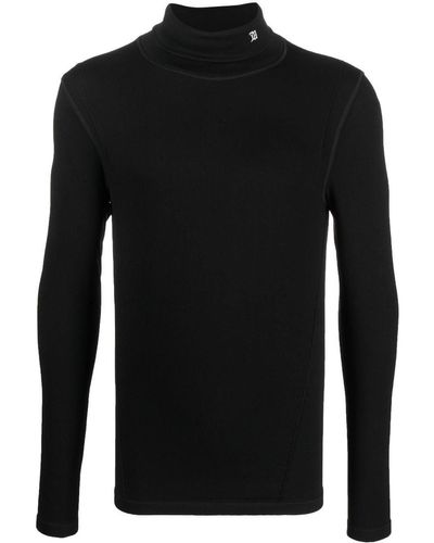 MISBHV Seamless Rollkragenpullover - Schwarz