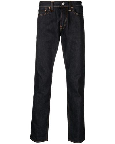 Evisu Mid-rise Straight-leg Jeans - Blue