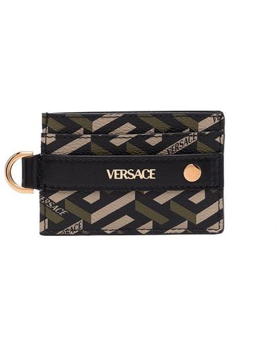 Versace カードケース - グリーン