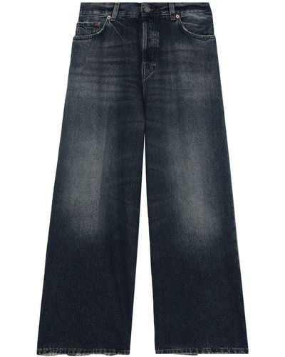Haikure Jeans a gamba ampia con vita media - Blu