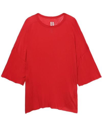 Rick Owens Tommy Cotton T-shirt - Red