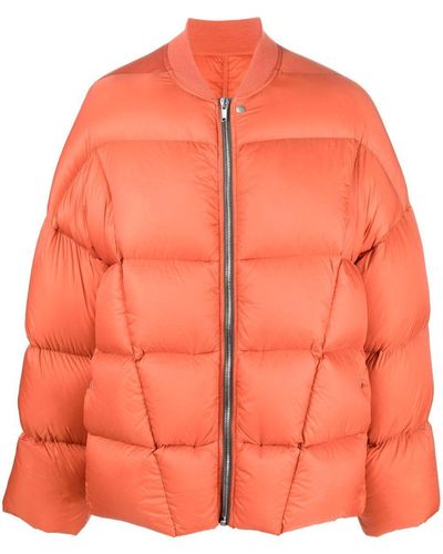 Rick Owens Orange Padded Jacket