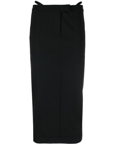 Alexander Wang Adjustable-strap Pencil Skirt - Black