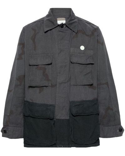 OAMC Camouflage-print Ripstop Shirt Jacket - Black