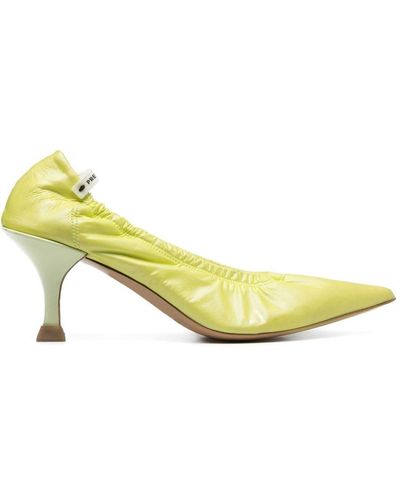 Premiata Zapatos de tacón con puntera en punta - Amarillo