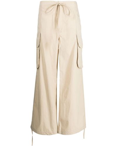 Rejina Pyo Vietta Wide-leg Cargo Trousers - Natural