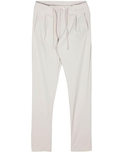 Lardini Pleated Tapered Trousers - White