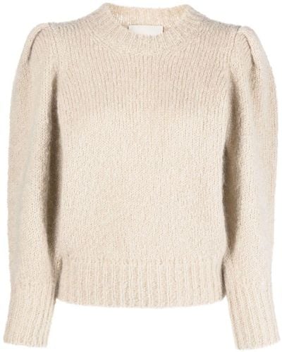 Isabel Marant Emma Mohair-blend Sweater - Natural