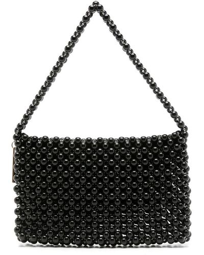 Nannacay Graziella Bead-embellished Mini Bag - Black