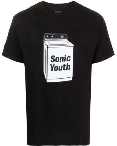 Pleasures T-shirt en coton Techpack à imprimé graphique - Noir