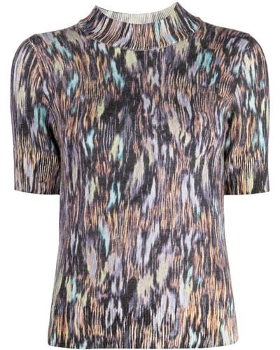 PS by Paul Smith T-shirt à motif abstrait - Noir