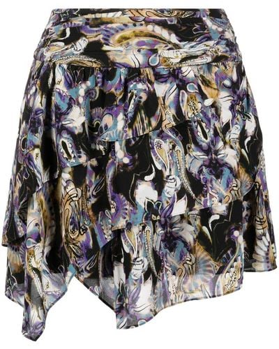 IRO Domien Abstract-print Skirt - Multicolour