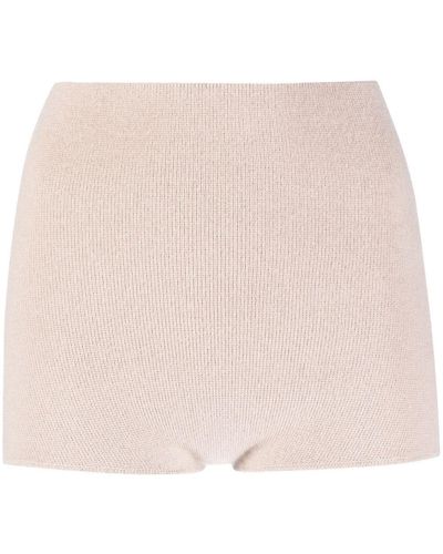 Allude Mini-Kaschmirshorts - Pink