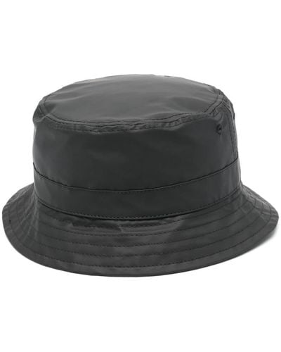Moschino Bob à étiquette Classic Rain Hat - Noir