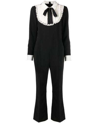 RED Valentino Bow-detail Jumpsuit - Black