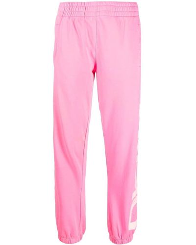 DKNY ロゴ スウェットパンツ - ピンク