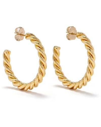 D'Estree Sonia Hoop-design Earrings - Metallic
