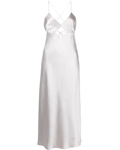 Michelle Mason カットアウト ドレス - ホワイト